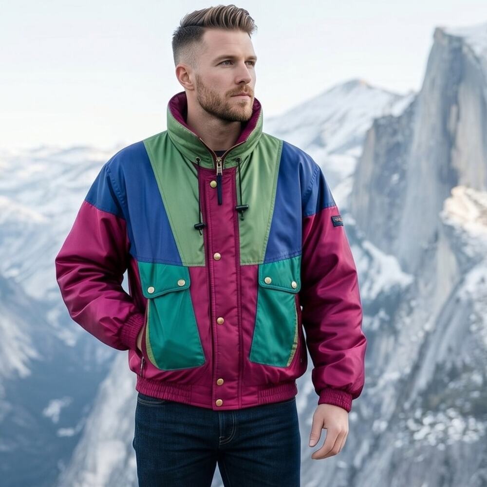 Boulder Gear Multi Color Color Block Men's Jacket Medium